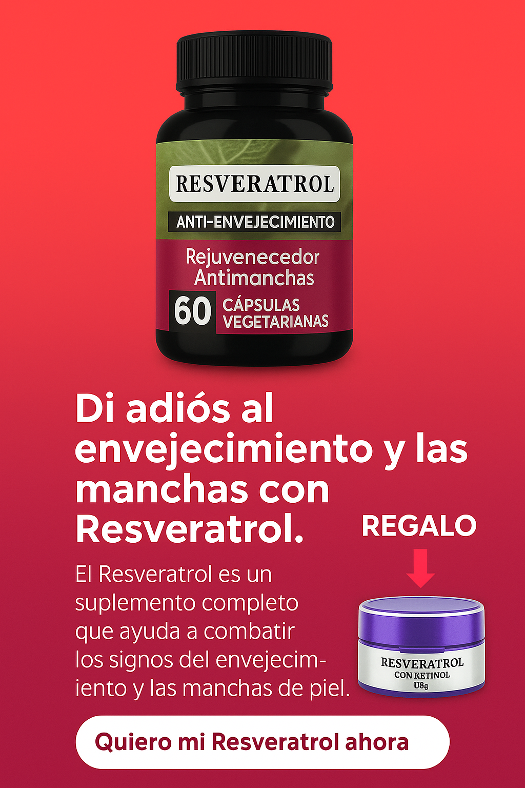 🌿 Resveratrol Premium – Rejuvenece tu Piel + Regalo Exclusivo 🎁